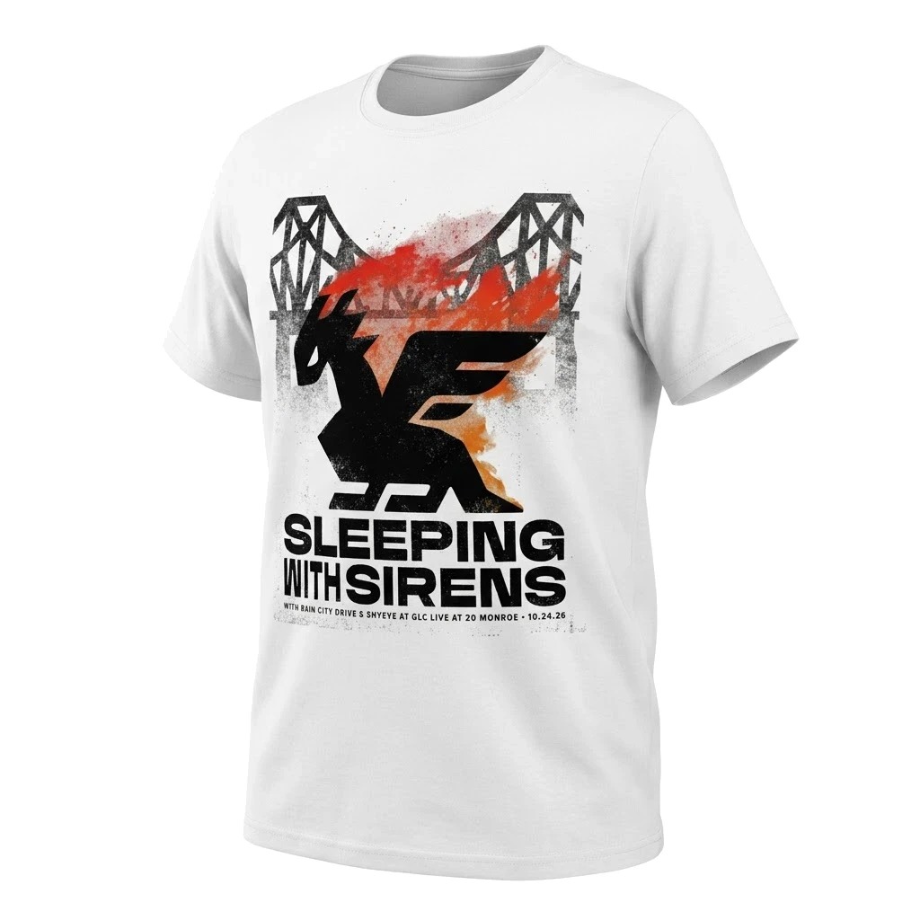 Sleeping With Sirens GLC Live at 20 Monroe October 24 2026 Poster T-Shirt