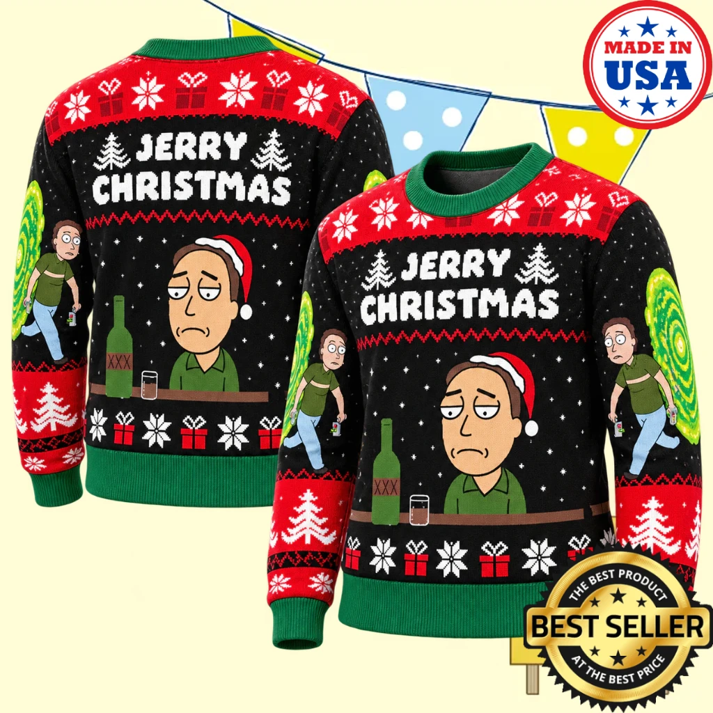 Rick And Morty Jerry Christmas Best Gift For Holiday 2026 Christmas Sweater