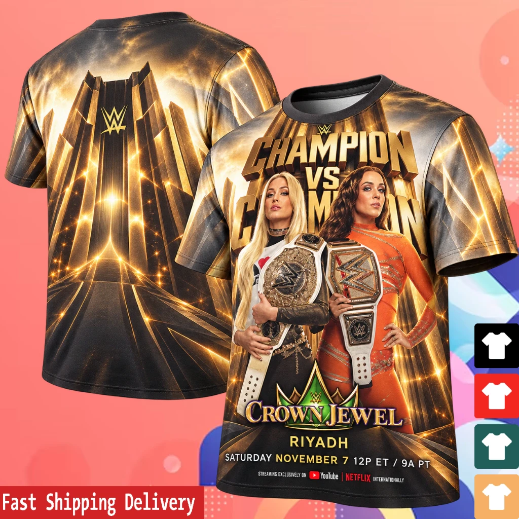 WWE Crown Jewel Riyadh November 2026 Liv Morgan Vs Chelsea Green Champion Vs Champion All Over Print Shirt
